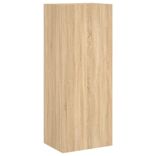 Mueble TV de pared madera ingeniería roble Sonoma 40.5x30x102cm M 2