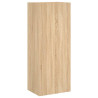 Mueble TV de pared madera ingeniería roble Sonoma 40.5x30x102cm 2