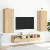 Mueble TV de pared madera ingeniería roble Sonoma 40.5x30x102cm 4