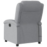 Sillón reclinable de masaje eléctrico tela gris claro 4