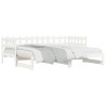 Sofá-cama de puxar 2x(90x200) cm pinho maciço branco 5
