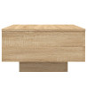 Mesa de centro madera de ingeniería roble Sonoma 55x55x31 cm 5