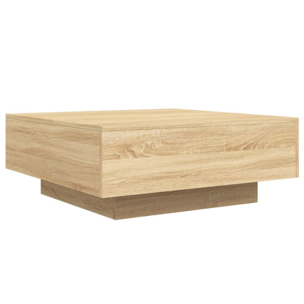 Mesa de centro madera de ingeniería roble Sonoma 80x80x31 cm M 2