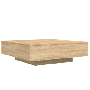 Mesa de centro madera de ingeniería roble Sonoma 100x100x31 cm H