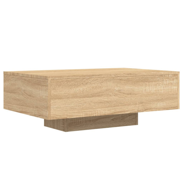 Mesa de centro com luzes LED 85x55x31 cm carvalho sonoma M 3