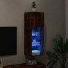 Mueble para TV con luces LED roble ahumado 30.5x30x90 cm 5