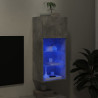 Mueble para TV con luces LED gris hormigón 40.5x30x90 cm 4