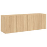 Muebles para TV de pared 2 unidades roble Sonoma 60x30x41 cm 2