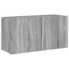 Mueble para TV de pared gris Sonoma 80x30x41 cm 2
