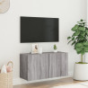 Mueble para TV de pared gris Sonoma 80x30x41 cm 3