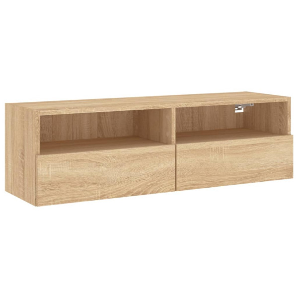 Mueble de pared TV madera ingeniería roble Sonoma 100x30x30 cm M 2