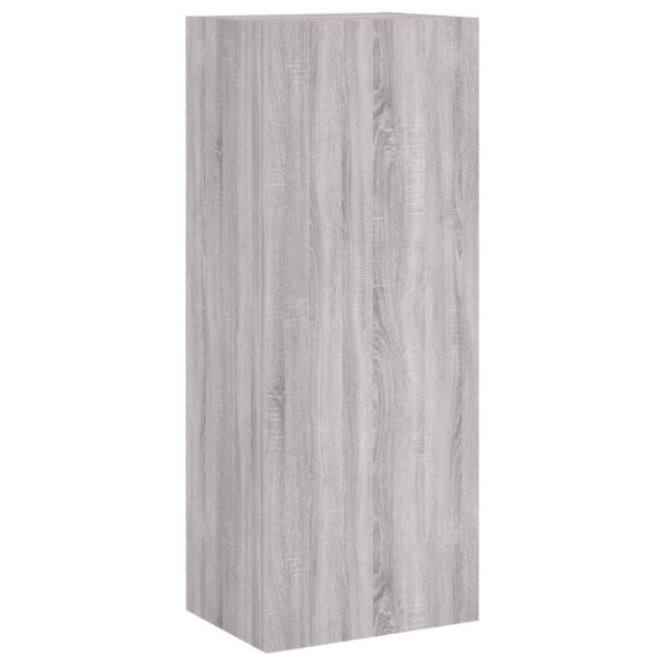 Mueble TV de pared madera ingeniería gris Sonoma 40.5x30x102 cm M 2