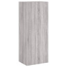 Mueble TV de pared madera ingeniería gris Sonoma 40.5x30x102 cm 2