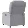Sillón reclinable eléctrico tela gris claro 4