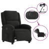 Sillón reclinable eléctrico de tela negro 5