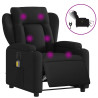 Sillón reclinable de masaje eléctrico tela negro 2