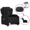 Sillón reclinable de masaje eléctrico tela negro 5