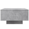 Mesa de centro madera de ingeniería gris hormigón 55x55x31 cm 5