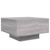 Mesa de centro con luces LED gris Sonoma 55x55x31 cm 3