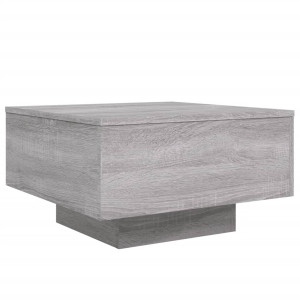 Mesa de centro madera de ingeniería gris Sonoma 55x55x31 cm H