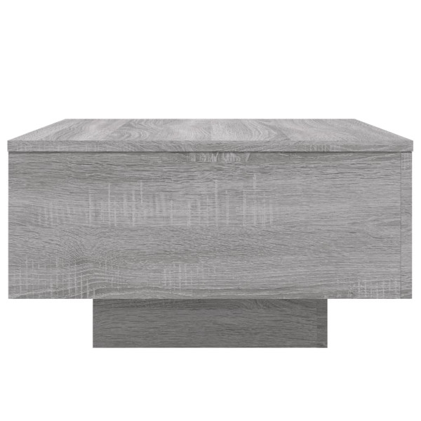 Mesa de centro madera de ingeniería gris Sonoma 55x55x31 cm M 5