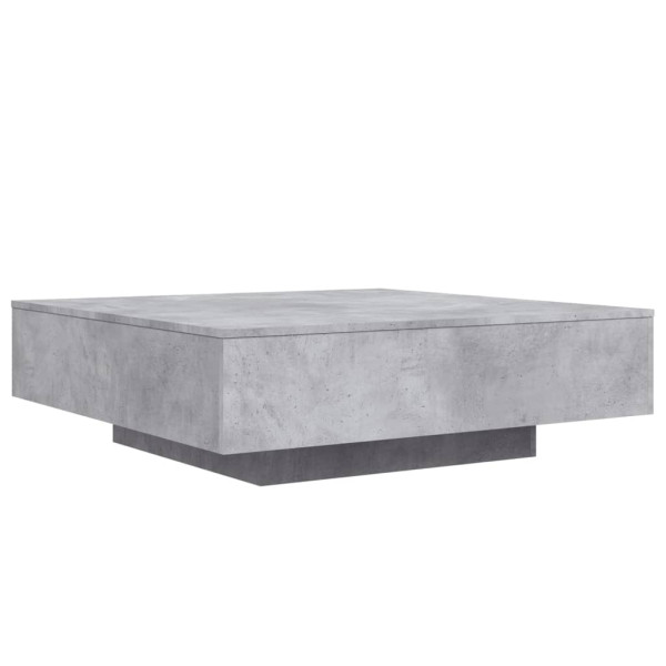 Mesa de centro madera de ingeniería gris hormigón 100x100x31 cm M 2
