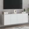 Móveis de parede para TV 2 pcs 60x30x41 cm branco 1