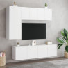 Móveis de parede para TV 2 pcs 60x30x41 cm branco 3