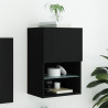 Mueble para TV con luces LED negro 40.5x30x60 cm 1