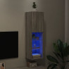 Mueble para TV con luces LED gris Sonoma 30.5x30x102 cm 5