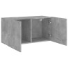 Mueble para TV de pared gris hormigón 80x30x41 cm 5