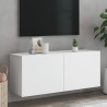 Mueble para TV de pared blanco 100x30x41 cm 1