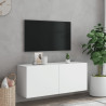 Mueble para TV de pared blanco 100x30x41 cm 3