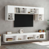 Mueble para TV con luces LED blanco 100x30x30 cm 4