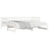 Sofá-cama de puxar 2x(80x200) cm pinho maciço branco 4