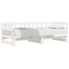 Sofá-cama de puxar 2x(80x200) cm pinho maciço branco 5