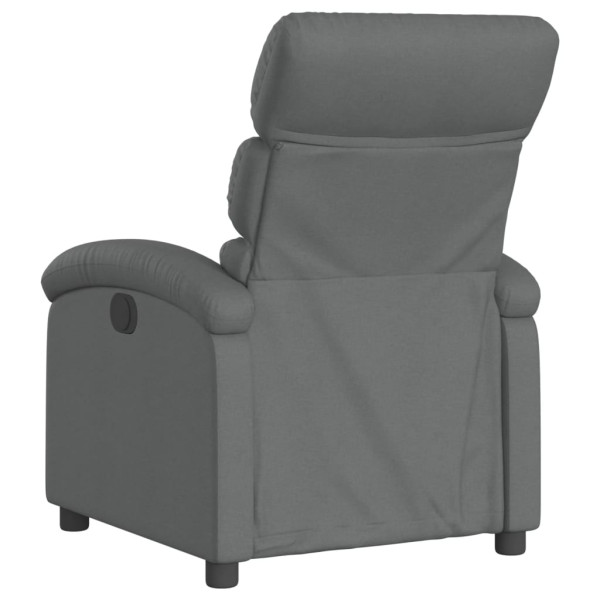 Sillón reclinable eléctrico de tela gris oscuro M 4