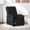 Sillón reclinable de masaje eléctrico tela negro 1