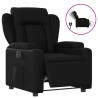 Sillón reclinable eléctrico de cuero sintético negro 2