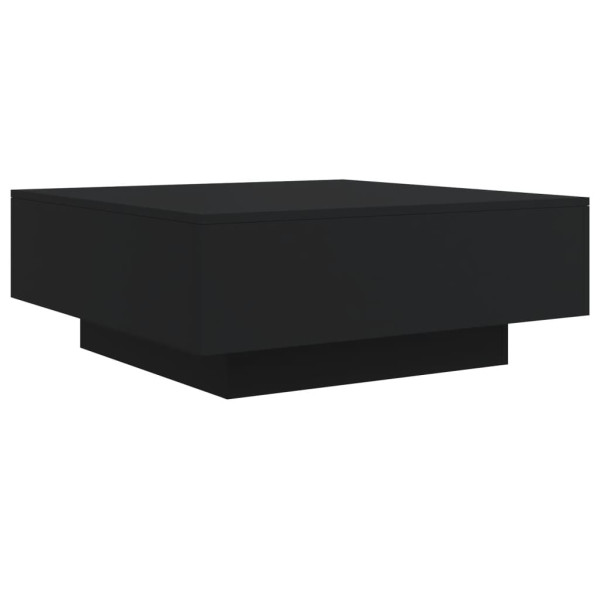 Mesa de centro com luzes LED 80x80x31 cm preto M 3