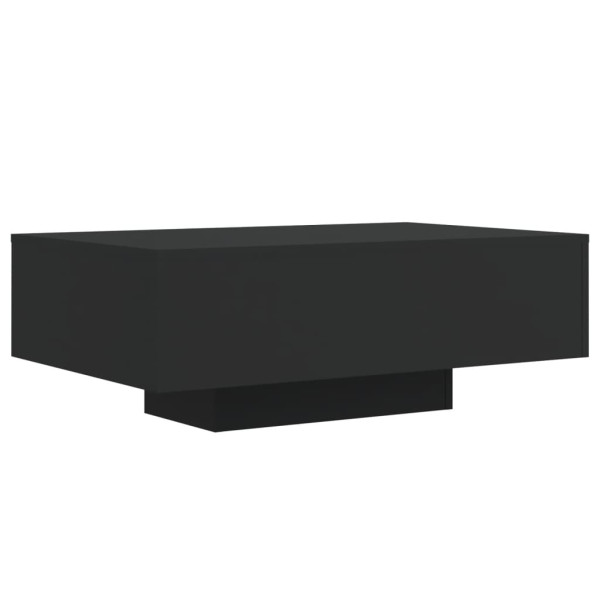 Mesa de centro con luces LED negro 85x55x31 cm M 3