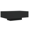 Mesa de centro com luzes LED 85x55x31 cm preto 3