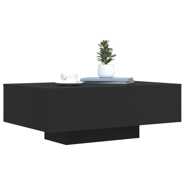 Mesa de centro com luzes LED 85x55x31 cm preto M 5