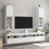 Mueble para TV con luces LED blanco 30.5x30x102 cm 3