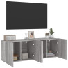 Muebles para TV de pared 2 unidades gris Sonoma 60x30x41 cm 5