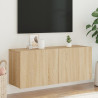 Mueble para TV de pared roble Sonoma 100x30x41 cm 1