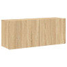 Mueble para TV de pared roble Sonoma 100x30x41 cm 2