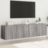 Muebles para TV de pared 2 unidades gris Sonoma 80x30x41 cm 1