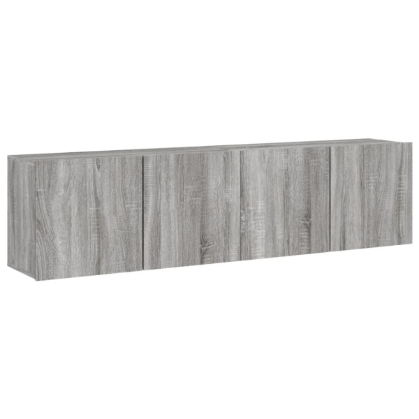 Muebles para TV de pared 2 unidades gris Sonoma 80x30x41 cm M 2