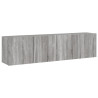 Muebles para TV de pared 2 unidades gris Sonoma 80x30x41 cm 2